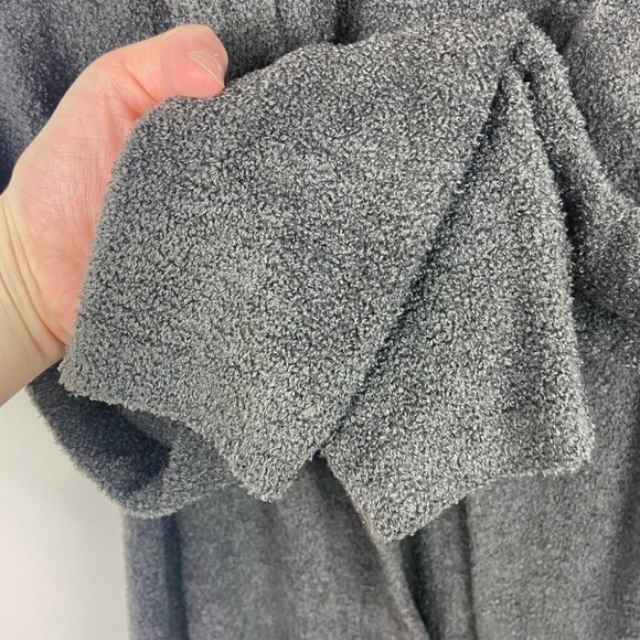 Barefoot Dreams Cozy Fleece Hooded Cardigan Grey Size XS / Small‎ Sweater Knit S - Picture 7 of 12